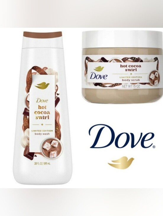 Dove Other - Dove Hot Cocoa Swirl Limited Edition Body Wash – Cream & Brown